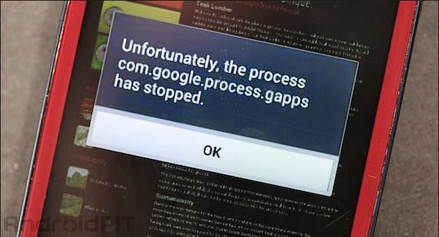 ‘Unfortunately the process com.google.process.gapps has stopped’ Error Fixed